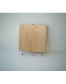 Wooden Holder 3 Hooks 15x15x1cm