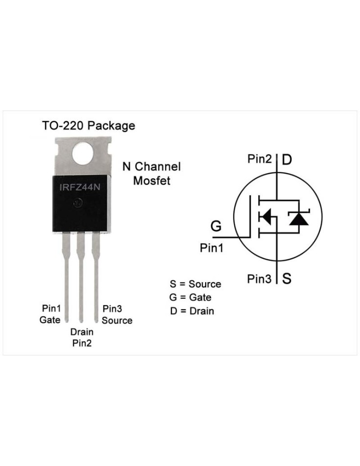 Transistor Mosfet N-Channel 41A - IRFZ44N