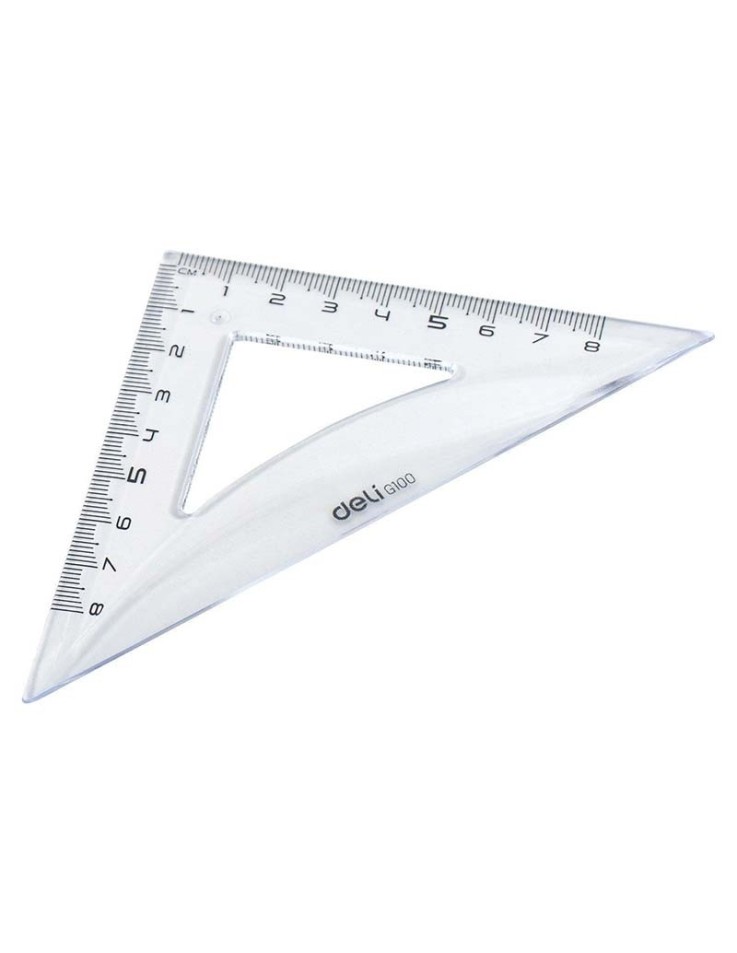 Τρίγωνο 45 μοιρών 8cm - Deli