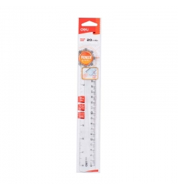 Plastic Ruler 20cm Deli