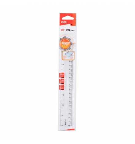 Plastic Ruler 20cm Deli