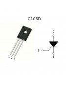 Thyristor C106D 400V, 4A, TO-126