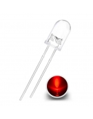 Led 5mm Clear - Red (12000mcd)