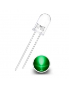 Led 5mm Clear - Green (18000mcd)