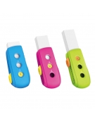 Pushable Eraser with 1 refill Keyroad