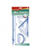 Geometric Drawing Set 30cm 4pcs Keyroad