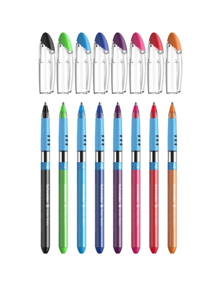 Σετ 8 πέννες / στυλό Ballpoint Slider Basic XB