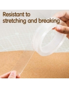 Double-Sided Tape Transparent 24mm x 1m Multifunctional Deli