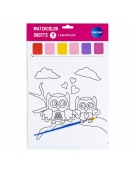 Water Colouring Book 4sheets Animals Centrum