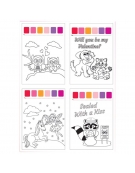 Water Colouring Book 4sheets Animals Centrum