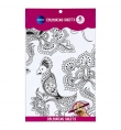 Water Colouring Sheets 6pcs Mandala Birds Centrum