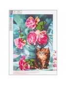 Diamond Mosaic Kit 30x40cm Γάτα