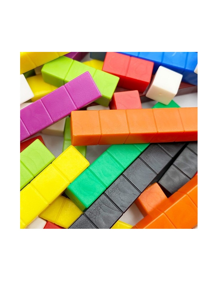 Cuisenaire Rods 74pcs Fraction Bars