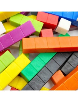 Cuisenaire Rods 74pcs Fraction Bars