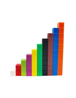 Cuisenaire Rods 74pcs Fraction Bars