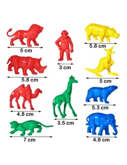 Άγρια Ζωάκια Ζούγκλας Μετρητές - 120pcs