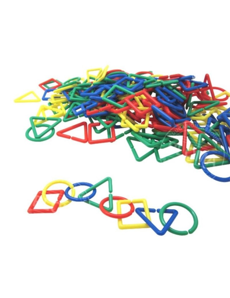 Γεωμετρικά σχήματα "Shape Links" 500pcs σε κουτί