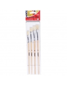 Paint Brush Set 4pcs Flat Artist - Foska