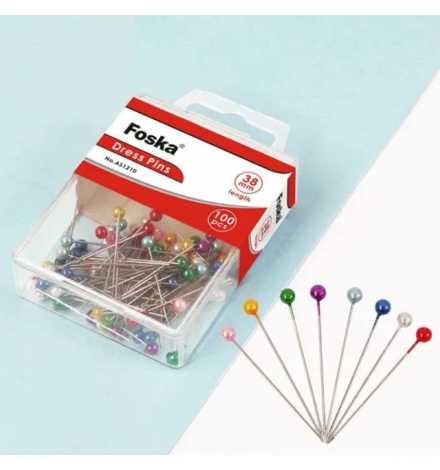 Dress Pins Colored 100pcs