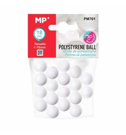 Polystyrene Ball 1.5cm 18pcs