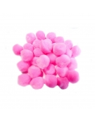 Pom poms 20mm ροζ 60pcs