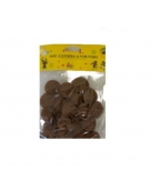 Pom poms 20mm καφέ 60pcs
