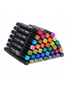 Dual-tip Sketch Markers 40 colors Deli