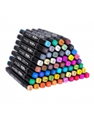 Dual-tip Sketch Markers 60 colors Deli