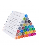 Dual-Tip Sketch Markers 36 Colors Deli