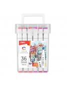 Dual-Tip Sketch Markers 36 Colors Deli