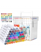 Dual-Tip Sketch Markers 48 Colors Deli