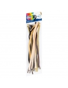Pipe Cleaners 30cm Assorted Brown 20pcs