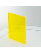 Acrylic 3mm 10x15cm Yellow Transparent