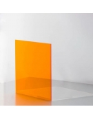 Acrylic 3mm 10x15cm Orange Transparent