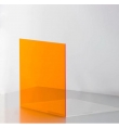 Acrylic 3mm 10x15cm Orange Transparent