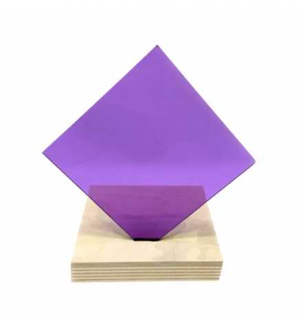 acrylic 3mm 10x15cm Purple Transparent