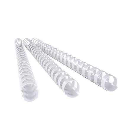 Spiral Binding Comb 14mm 100pcs White