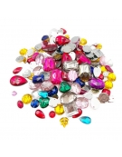 Acrylic Jewellery Set Sewing 80gr Assorted Colors