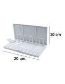 Πλαστική παλέτα ζωγραφικής με καπάκι 20x10cm - Artix