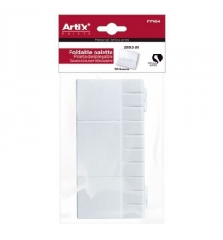 Πλαστική παλέτα ζωγραφικής με καπάκι 20x10cm - Artix
