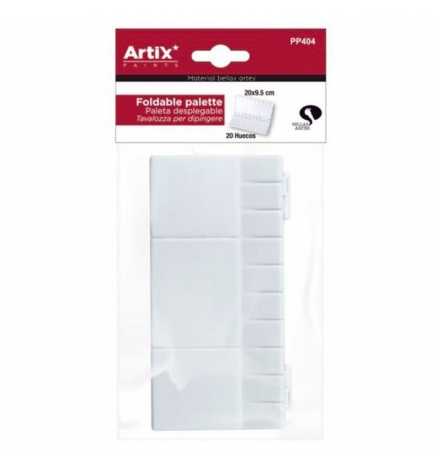 Πλαστική παλέτα ζωγραφικής με καπάκι 20x10cm - Artix
