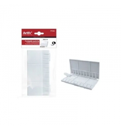 Πλαστική παλέτα ζωγραφικής με καπάκι 20x10cm - Artix