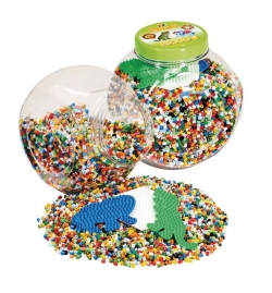 Hama Beads Tub 15.000 χάντρες & 3 βάσεις - Πράσινο