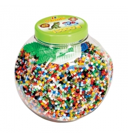 Hama Beads Tub 15.000 χάντρες & 3 βάσεις - Πράσινο