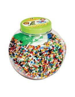 Hama Beads Tub 15.000 χάντρες & 3 βάσεις - Πράσινο