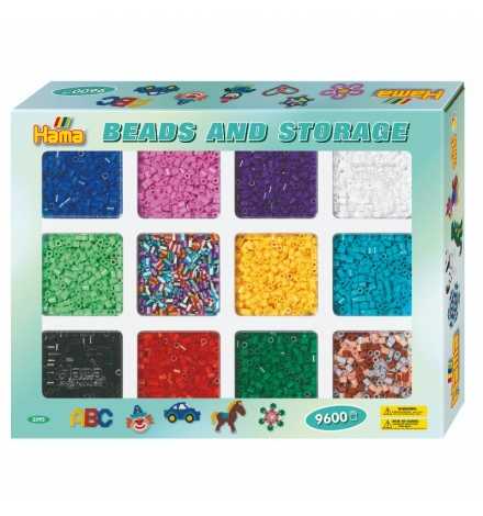 Storage Box Hama with 9600 Beads