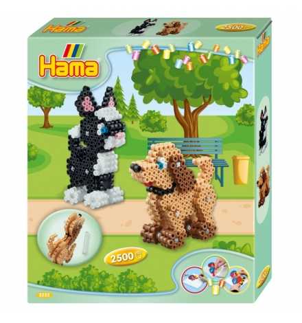 Hama Beads 3D Dog & Cat Gift Set