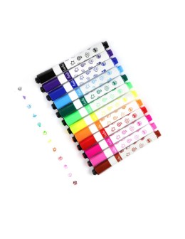 Σετ Μαρκαδόροι - σφραγίδες 12pcs - Fiorello