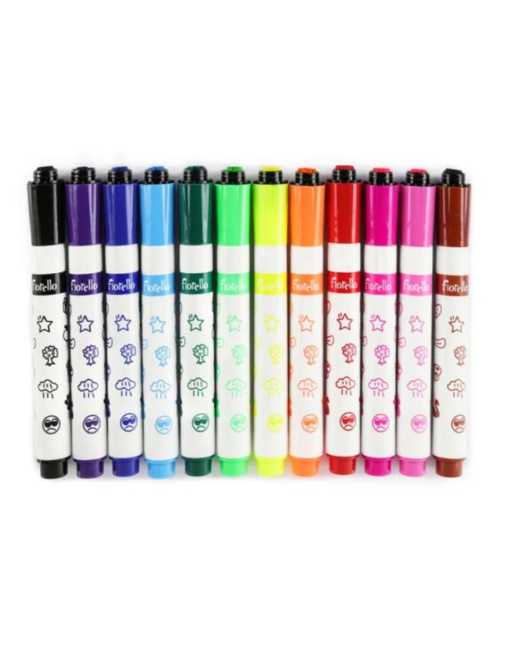 Σετ Μαρκαδόροι - σφραγίδες 12pcs - Fiorello