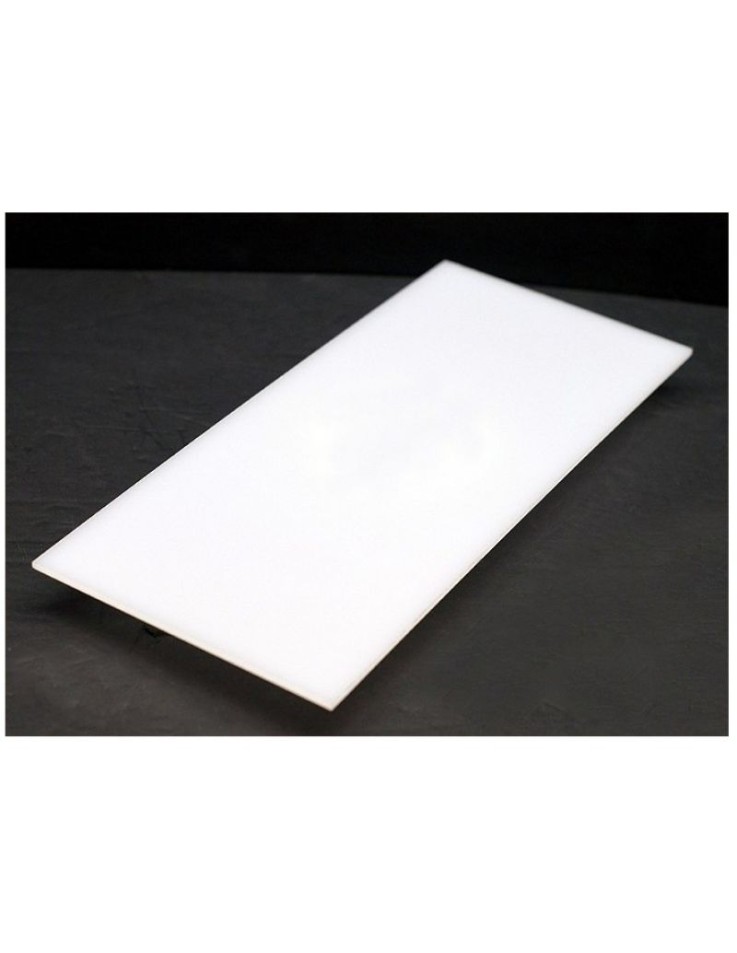 Άσπρο αδιαφανές ακρυλικό φύλλο plexiglass πάχους 3mm και μακρόστενων διαστάσεων 30x90cm